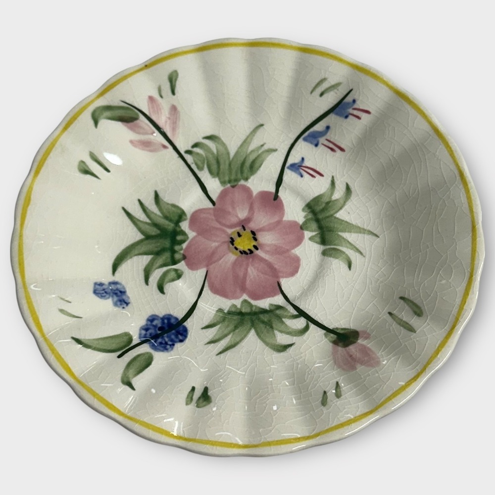VTG Blue Ridge Southern Pottery Bread Butter Plate SET OF 6 Laurie Colonial RARE - Picture 4 of 10